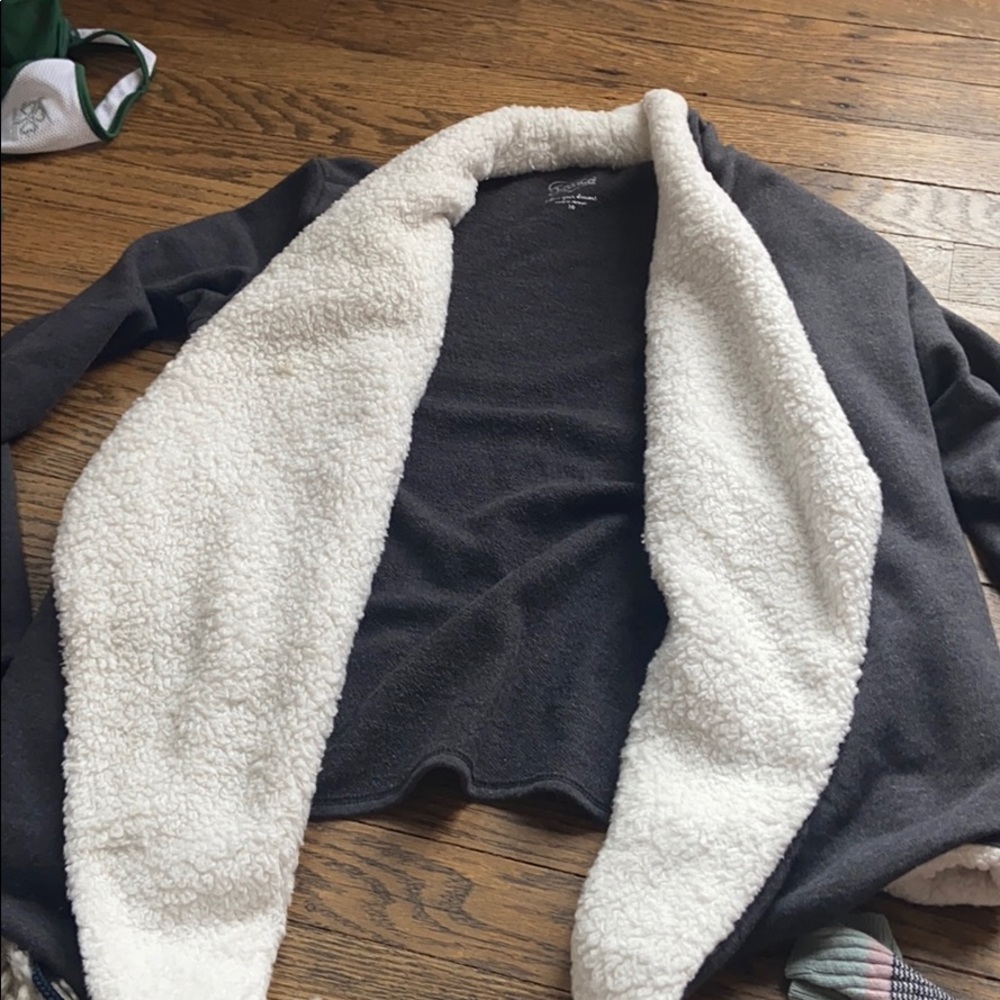furry cardigan